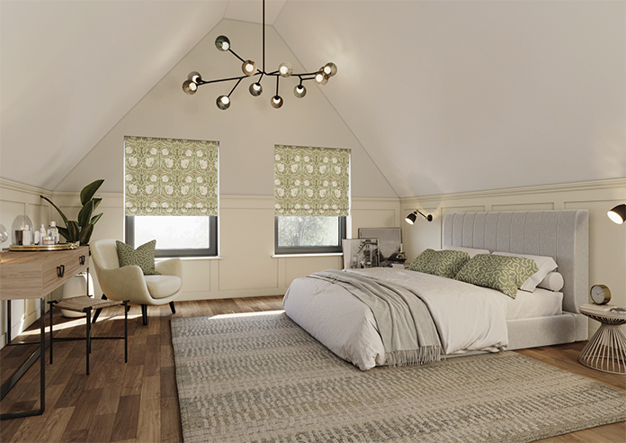 William Morris At Home Pimpernel, Nettle - Twist&Fit Roman Blind - Image 7